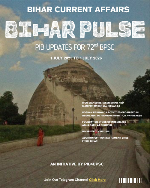 PIB UPDATES FOR 72nd BPSC